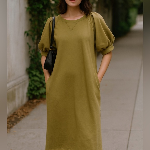 Universal Thread Dresses & Skirts - 🎄 5/$25 Universal Thread Olive Green Midi Dress Size Large